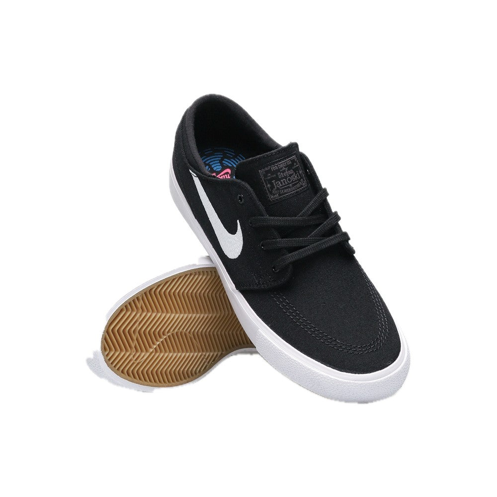 SB ZOOM JANOSKI CNVS RM BLACK/WHITE-THUNDER GREY